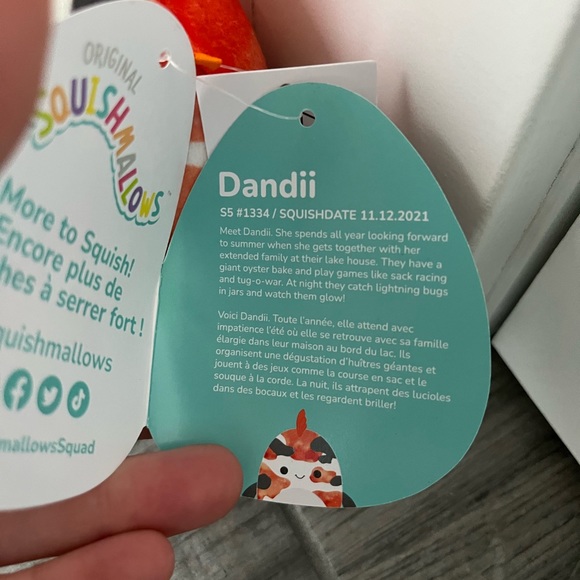 5” Dandii the koi fish squishmallow - Picture 2 of 3